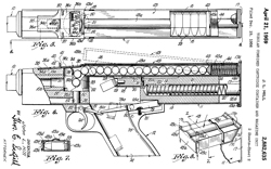 2882635 Tubular
                      combined cartridge container and magazine unit,
                      John L Hill, 1959-04-2