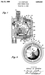 2896026 Sound
                      powered phone, Kettler Alfred H, Secretary of the
                      Navy, Filed: Nov 2, 1953