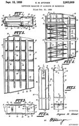 2903809
                      Cartridge magazine of aluminum or magnesium,
                      Eugene M Stoner, Fairchild Engine and Airplane
                      Corp, ArmaLite, App:1956-02-21, Pub: 1959-09-15