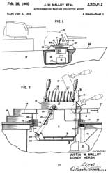 2925012
                          Antisubmarine warfare projector mount, Justin
                          W Malloy, Hersh Sidney, 1960-02-16, - Az/El
                          Hedgehog