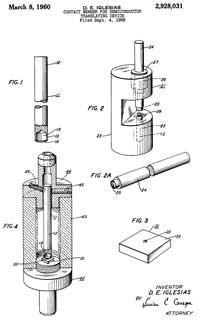 2928031 Contact
                      member for semiconductor translating device, David
                      E Iglesias, Bell Labs, 1960-03-08