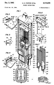 3113235
                              Rugged vacuum tube, Henry H Porter, Karrer
                              Sebastian, Raymond D Mindlin, James A Van
                              Allen, App: 1944-01-24, (TOP SECRET 19
                              years), Pub: 1963-12-03, -