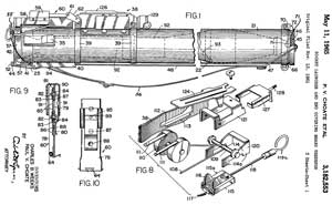 3182553 Rocket launcher and end covering means
                  therefor, Paul V Choate, Charles B Weeks, Hesse
                  Eastern, 1965-05-11