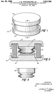 3231795 Low
                      inductance and capacitance electrical cartridge
                      and method of manufacture, Jr John E Steinhelper,
                      Bendix, 1966-01-25