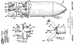 3390850 Fin for inducing spin in rotating
                  rockets, Calvin W Dahlke, Pettis Wiley, Army,
                  1968-07-02, - FFAR