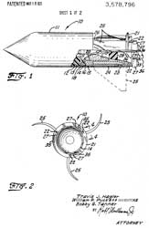 3578796 Spinning and stabilizing system for solid
                  propellant rocket or missiles, Travis J Hagler,
                  William R Puckett, Bobby G Tanner, Thiokol Corp,
                  1971-05-18, - Hydra 70