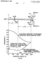 3886498
                      Wideband, matched three port power divider