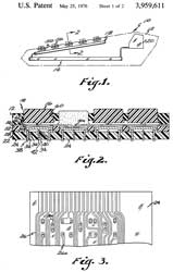 3959611 Pushbutton keyboard system having
                    plural level wire-like contact, Herbert R. Greene,
                    Charles W. Balser, TI, App: 1975-01-10, Pub:
                    1976-05-25, - 4x5 Chicklet