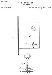 408688 Lock
                        Case, C.M. Burgess, Russell and Erwin Mfg. Co.,
                        Aug 13, 1889, -