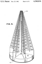 4360816 Phased
                      array of six log-periodic dipoles