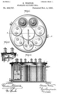 439737 Standard
                  Galvanic Cell, Edward Weston, Nov 4, 1890