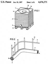 4676373 Plastic
                      pallet container, Helmhold Schneider, 1987-06-30,