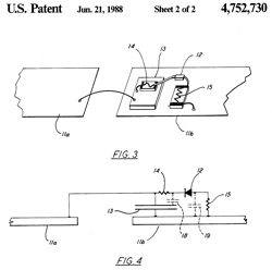 4752730 Radiation monitor diode
                                  detector with constant efficiency for
                                  both CW and pulsed signals Edward E.
                                  Aslan, Narda,1988-06-21