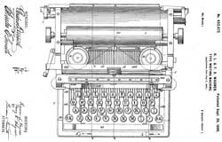 633672 Type-writing machine, Herman L Wagner,
                  Franz X Wagner, John T. Underwood, 1899-09-26