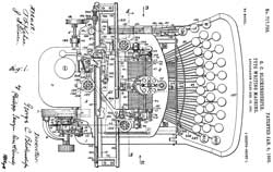 717732 Type-writing machine, George C
                  Blickensderfer,1903-01-06