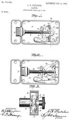 771542
                          Latch, James Robert Fletcher, Yale & Towne
                          Mfg Co, Oct 4, 1904,