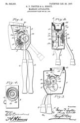 842503 Massage apparatus, George F Trotter,
                  1907-01-29, - made by Befout Mfg & Sales Co, St.
                  Louis, MO