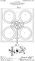 843890
                      Connection for acousticons, Howell W Haff, Kelley
                      M Turner, (Acousticon Dictograph) 1907-02-12,
                      -They made Two and Four microphone versions