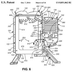 8851062 Portable combustion device utilizing
                    thermoelectrical generation, Jonathan N.
                    CedarAlexander H. DrummondClay BurnsMatthew Nowicki,
                    Biolite Inc USA, 2014-10-07