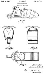 D147472
                      Motorized Scooter, Jimmie H. Reed, 1947-09-09