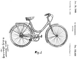 D152430
                            Bicycle, Marcel Mennesson, 1949-01-18 -