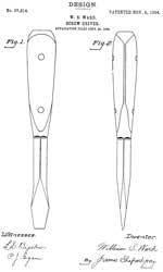 D37214 screw-driver, William S Ward, H D Smith
                  & Co, 1904-11-08, -
