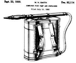 D82114 Combined
                      Fire Pump and Container, Mykon H. Smith, Sep 23,
                      1930