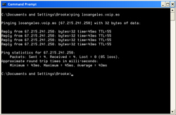 Ping losangeles.VOIP.ms
