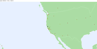 WSPR
                            Map 40meters WSPRlite N6GCE 3:30pm local