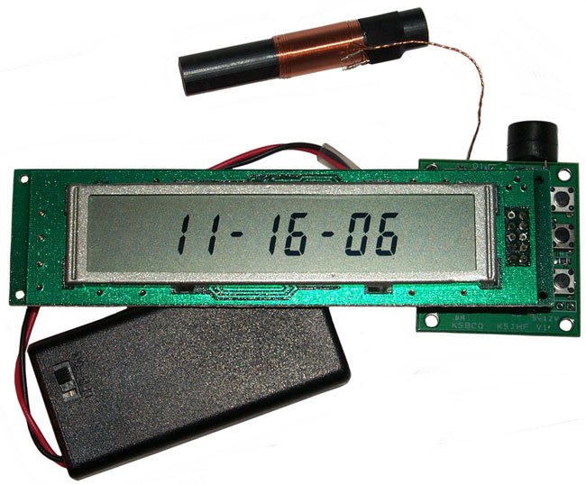 Kit Assembled Running
      With WWVB Receiver